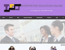 Tablet Screenshot of interpretereducationonline.com